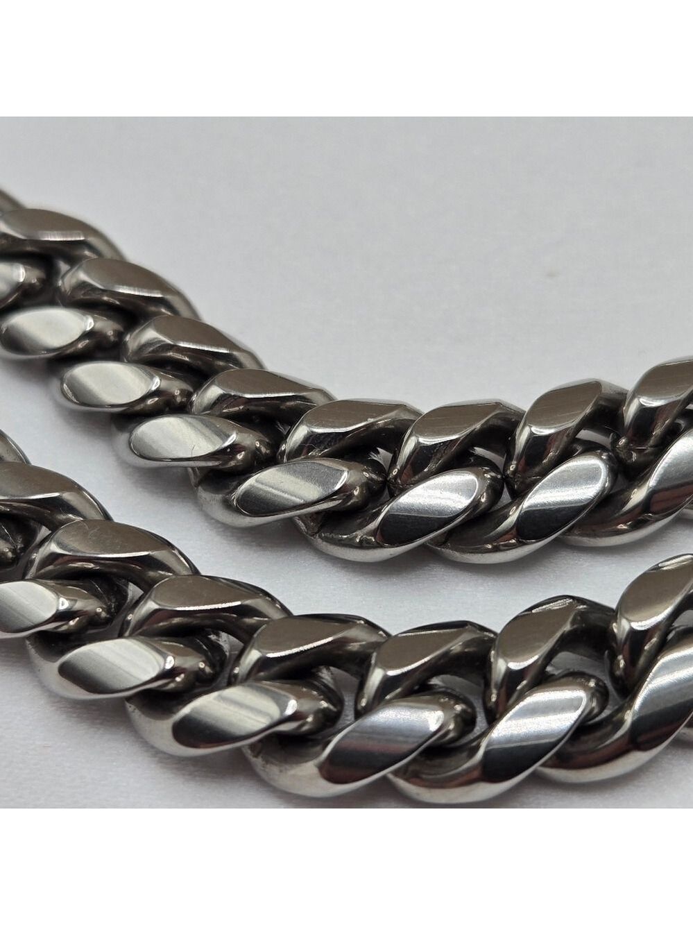 Miami Cuban Link Chain Necklace Stainless Steel Large 23" Men's Jewelry